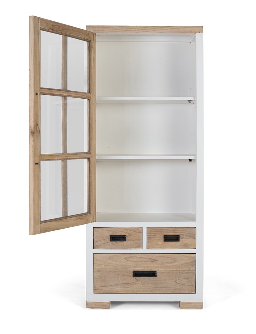 Vitrina 2351 Castanho e Branco