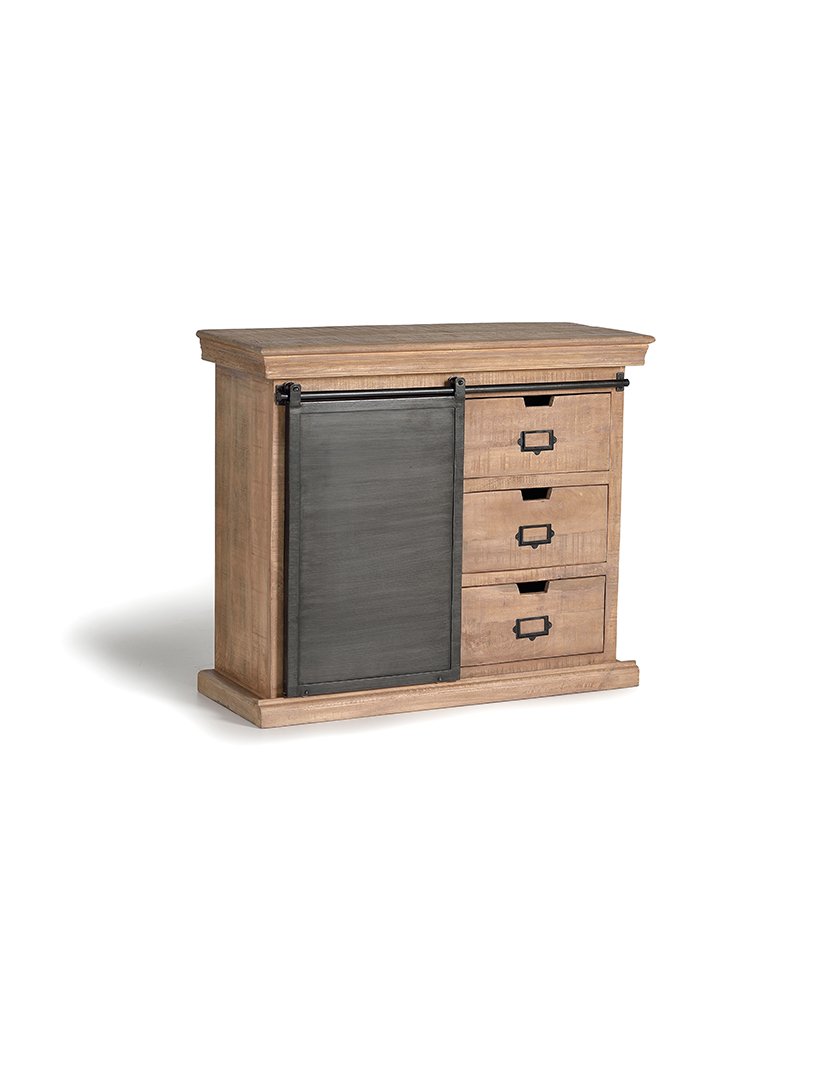 Cómoda 6087 Castanho e Cinzento