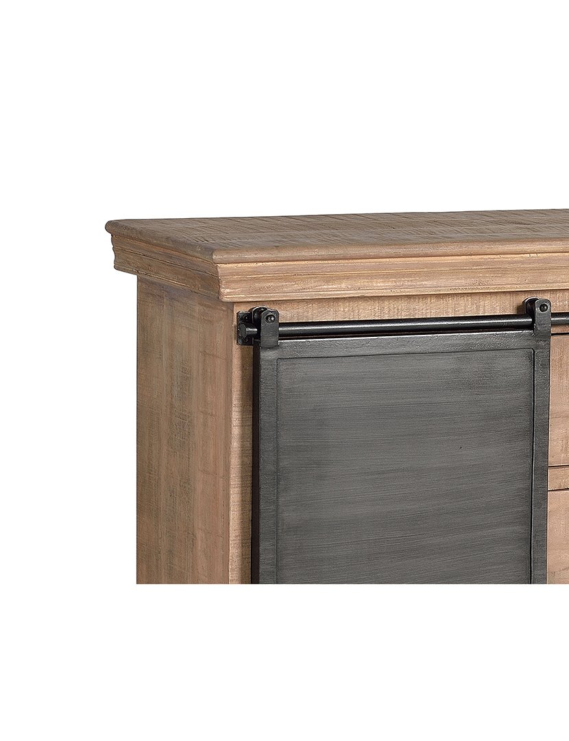 Cómoda 6087 Castanho e Cinzento