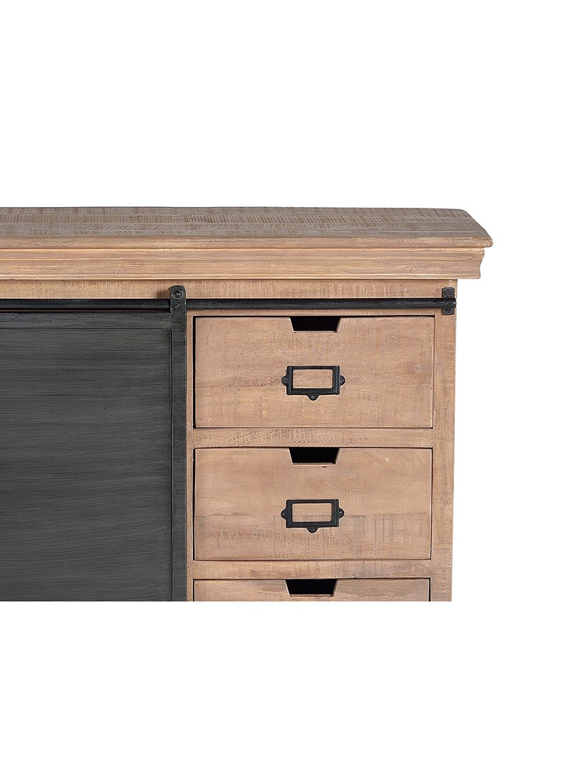 Cómoda 6087 Castanho e Cinzento