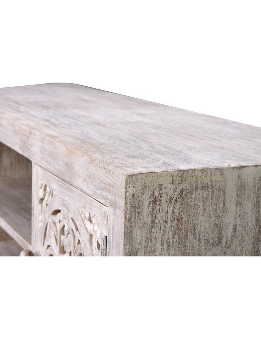 Móvel de TV - Audio 6899  Branco e Cinzento