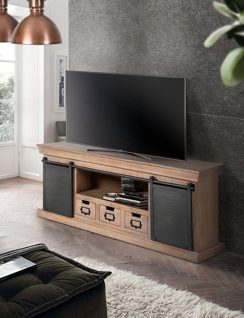 Móvel de TV - Audio 6090 Castanho e Cinzento