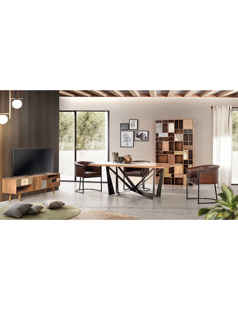 Móvel de TV - Audio 6129 Madeira Nogal Claro