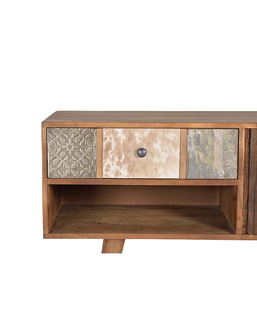 Móvel de TV - Audio 6129 Madeira Nogal Claro