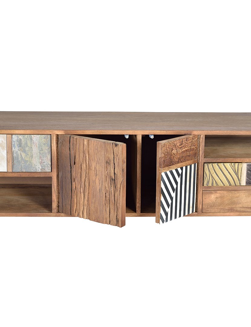 Móvel de TV - Audio 6129 Madeira Nogal Claro