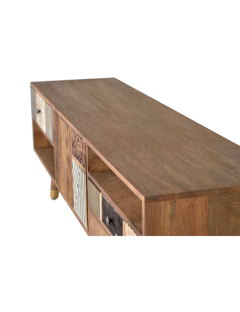 Móvel de TV - Audio 6129 Madeira Nogal Claro