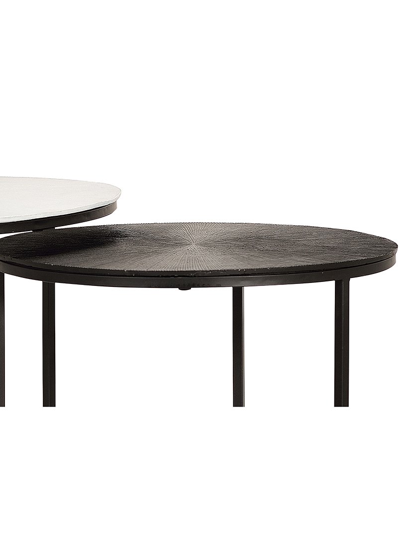 Mesa de Centro 6141 Preto e Branco