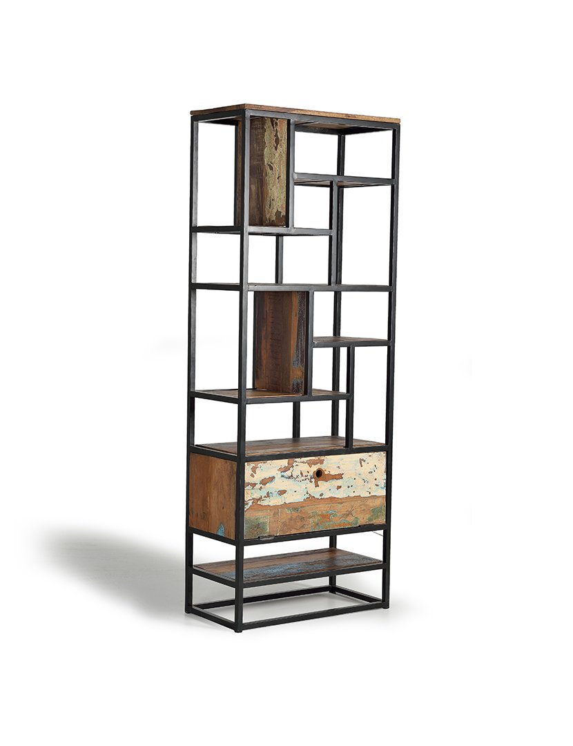 Estante 6168 Preto e Multicolorido