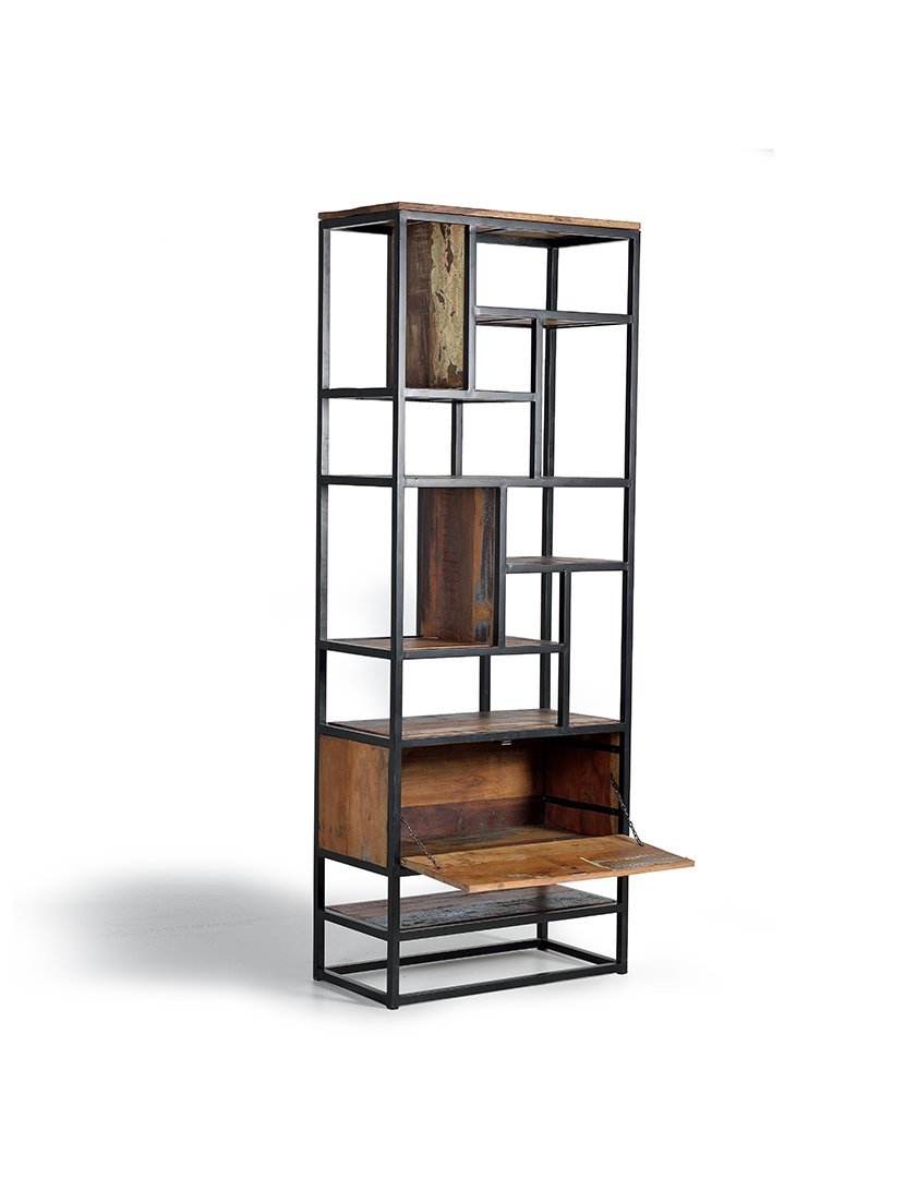 Estante 6168 Preto e Multicolorido