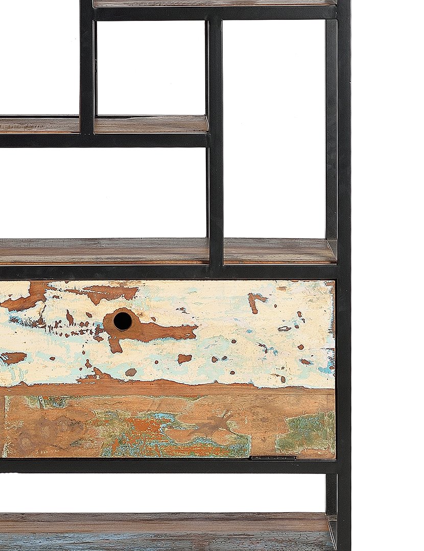 Estante 6168 Preto e Multicolorido