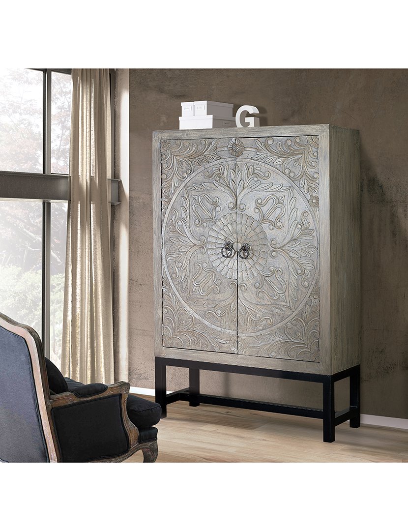 Armário 6790 Cinzento e Preto