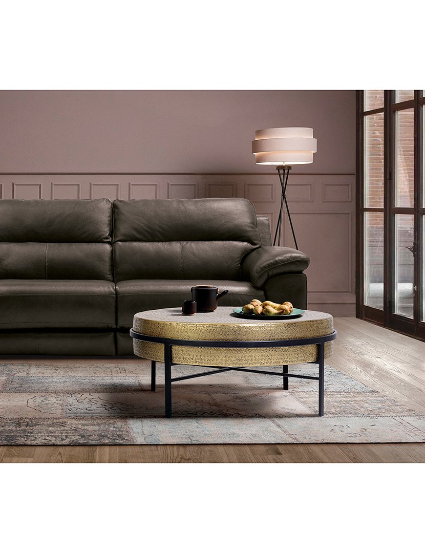 Mesa de Centro 6840 Bronze e Preto