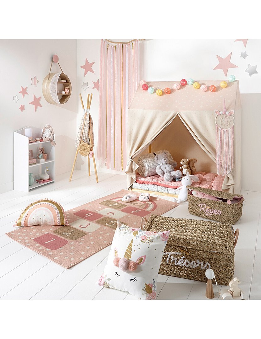 Almofada de pompom unicórnio