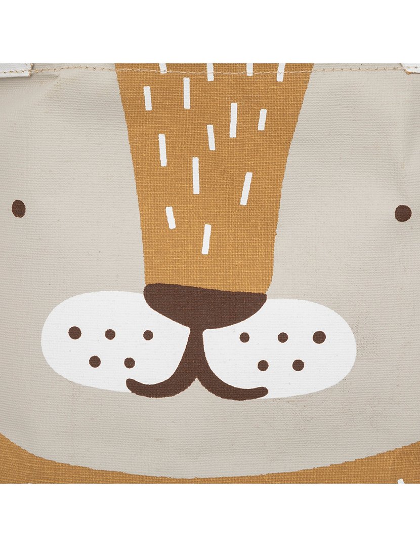 Cesto de armazenamento infantil de leão