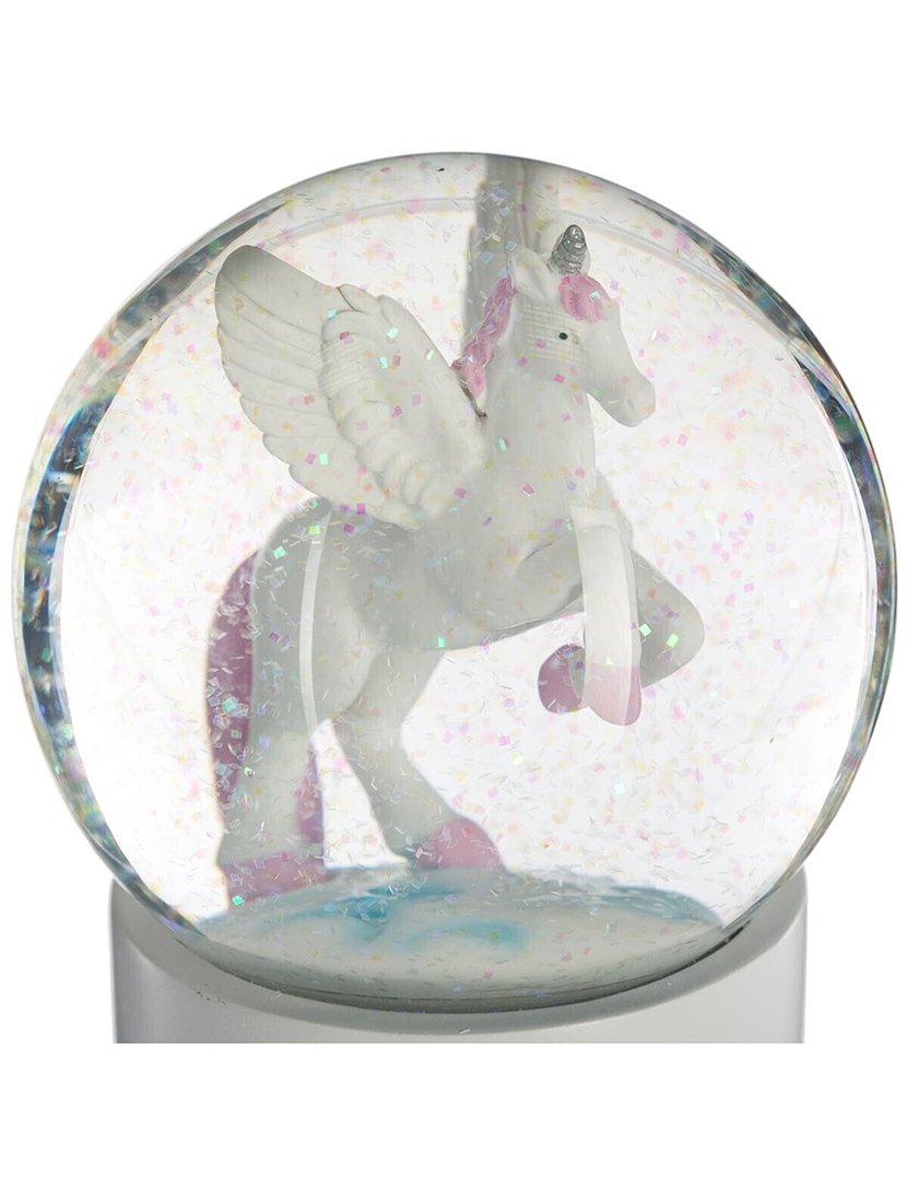 Globo de neve de unicórnio infantil