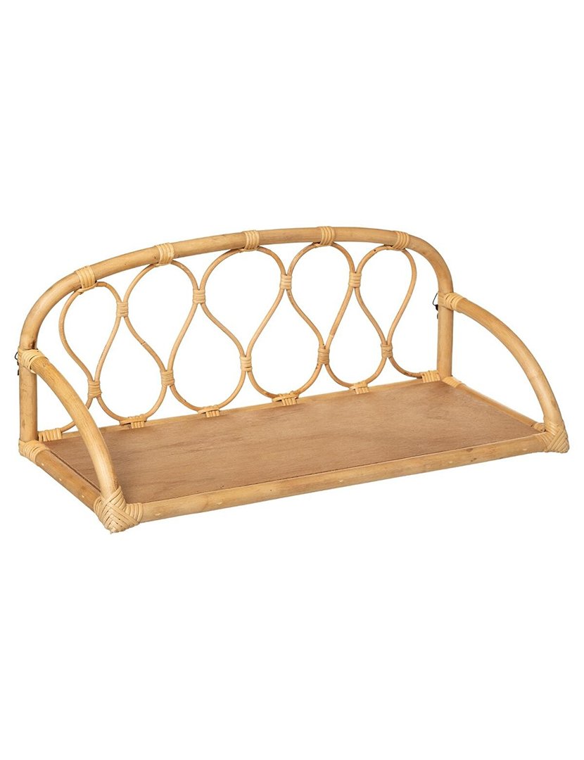 Prateleira de Parede Infantil de Vime Retro