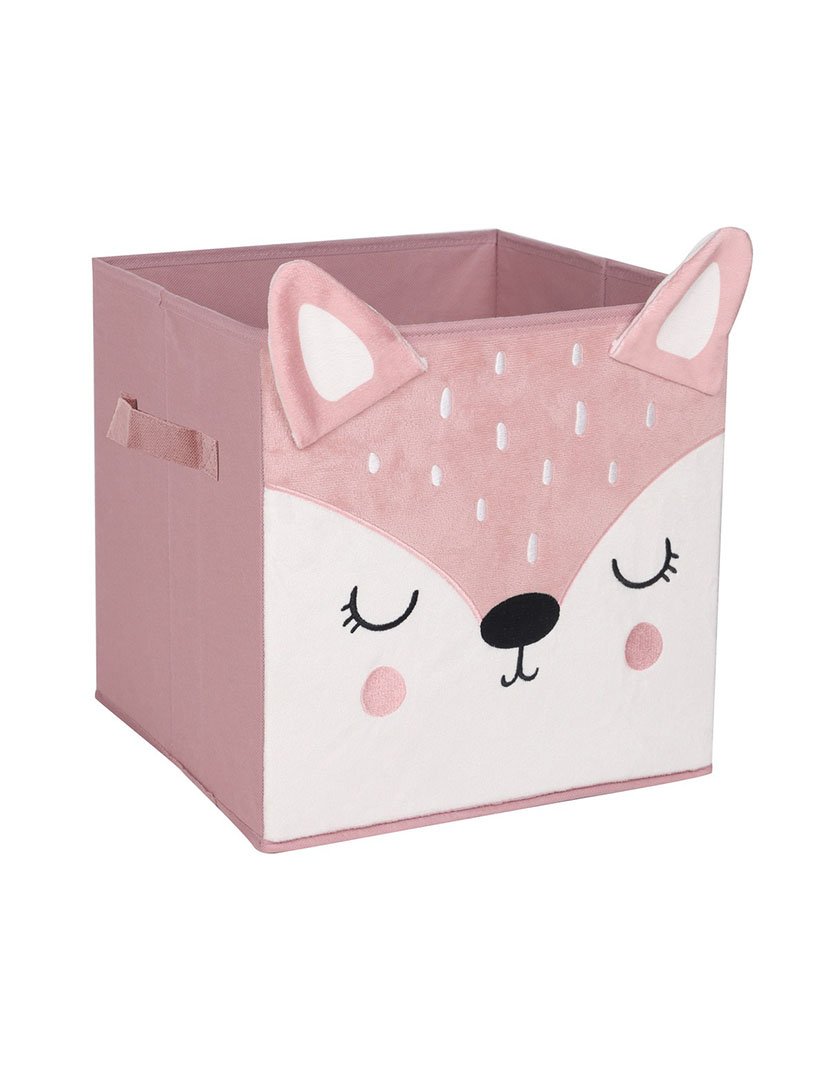 Caixa organizadora infantil "Doe" rosa 29x29