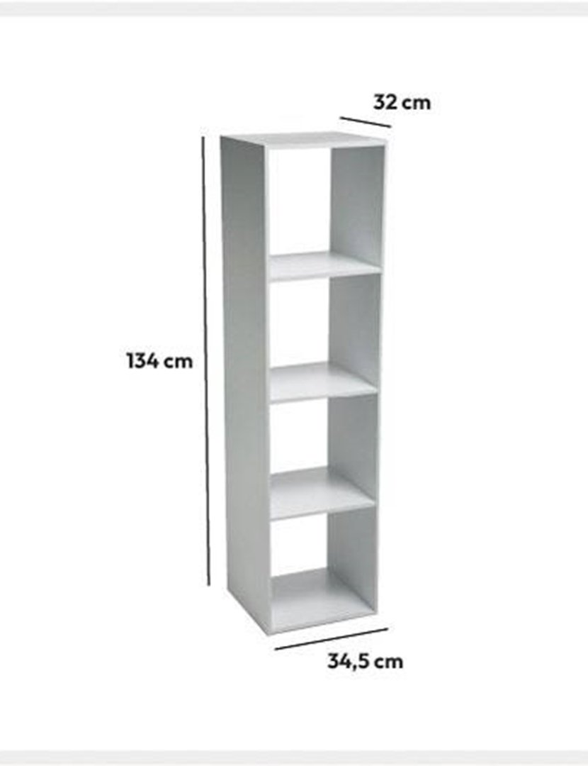 Estante 4 compartimentos branca