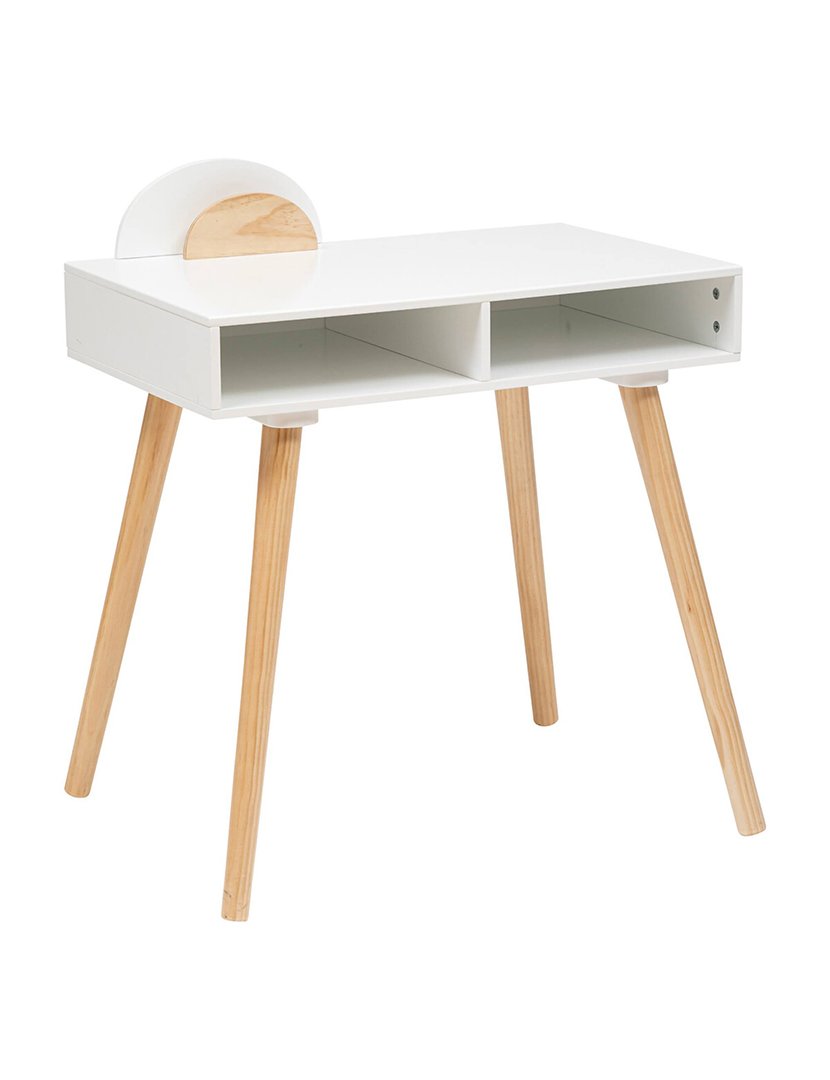 Escrivaninha infantil em madeira branca