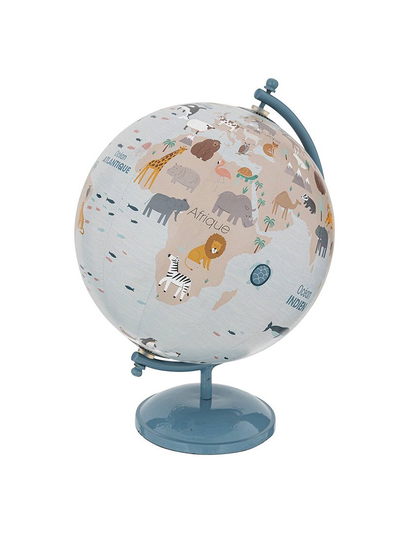 Globo terrestre infantil 20cm azul