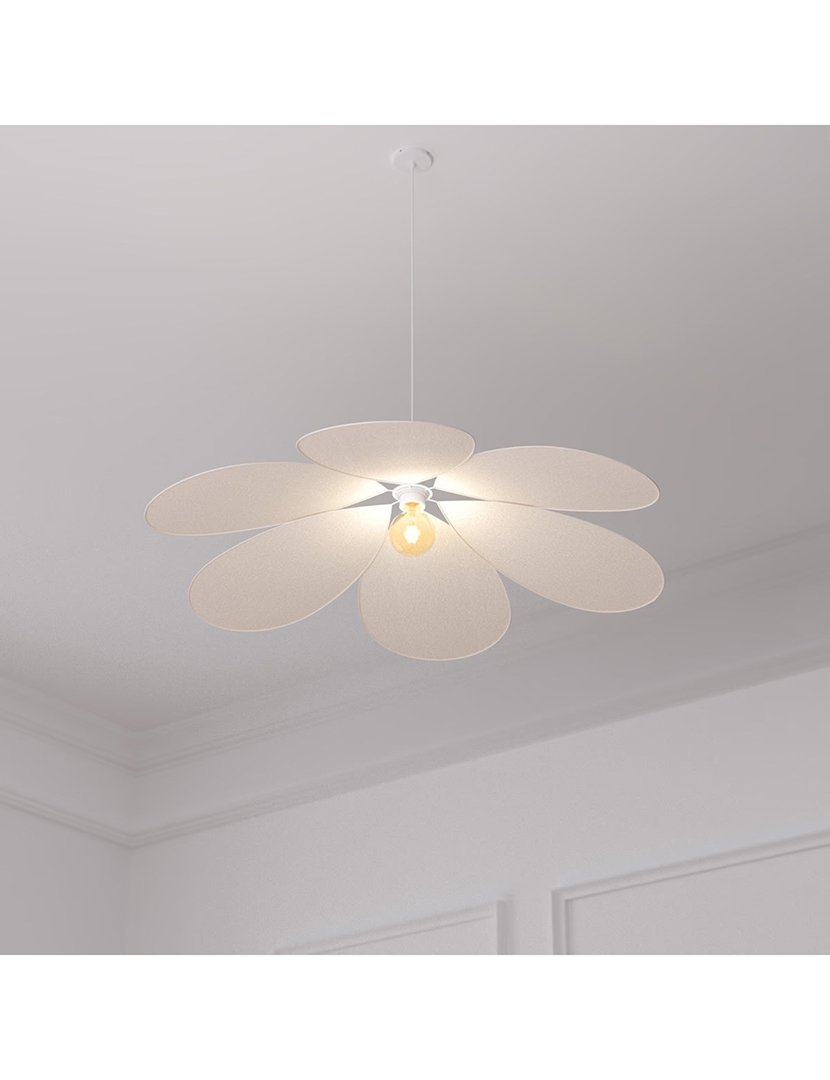 Candeeiro Suspenso Naya pétala bege