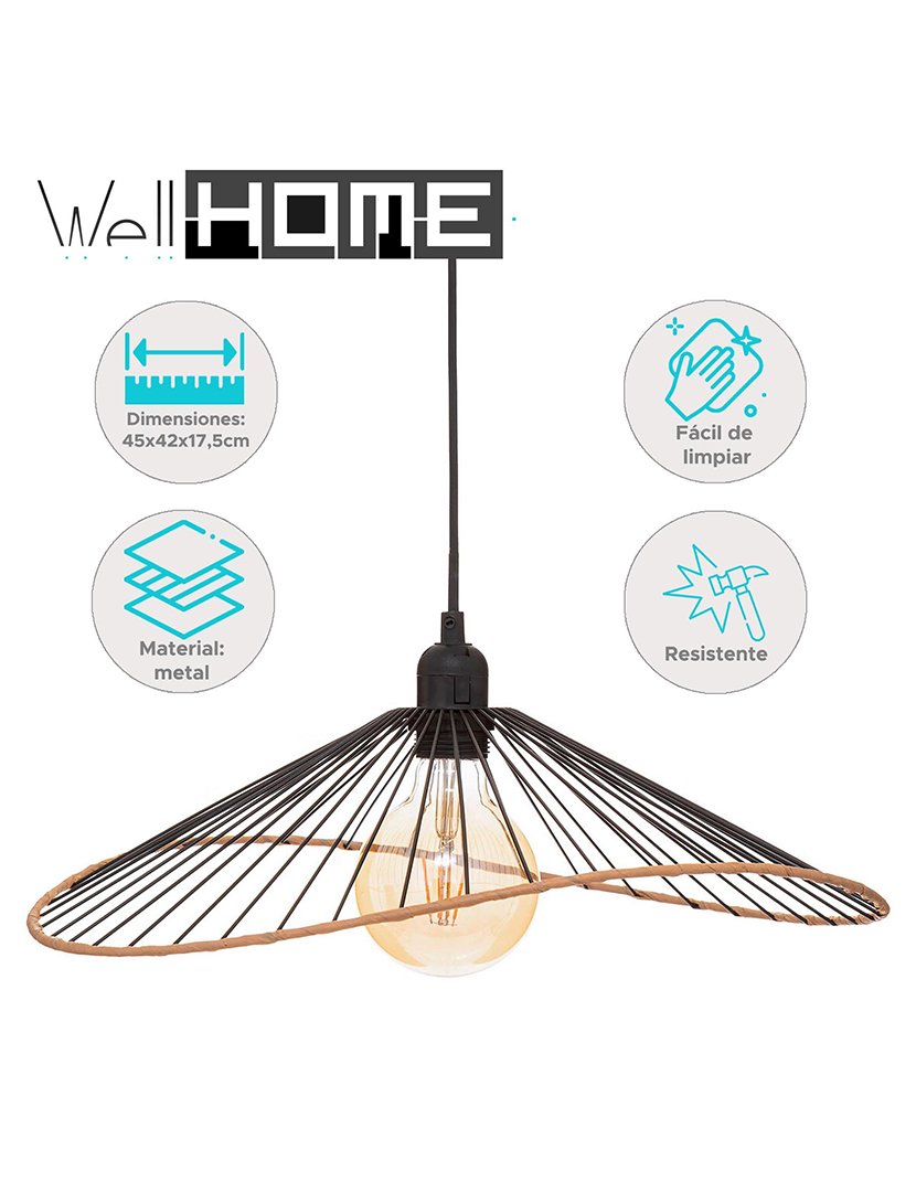 Candeeiro de teto Cúpula metálica