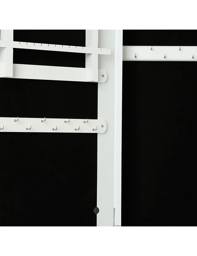 Armário de jóias com espelho branco 145.2cm 