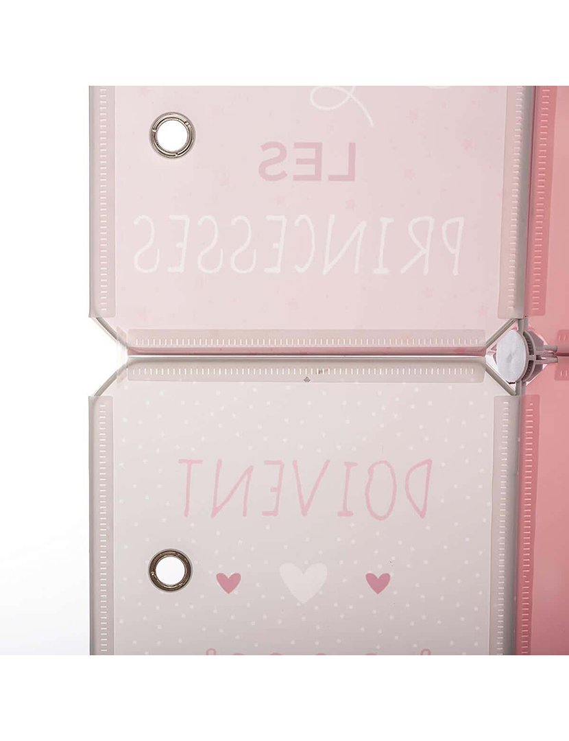 Armário infantil rosa 65x31.5x125cm