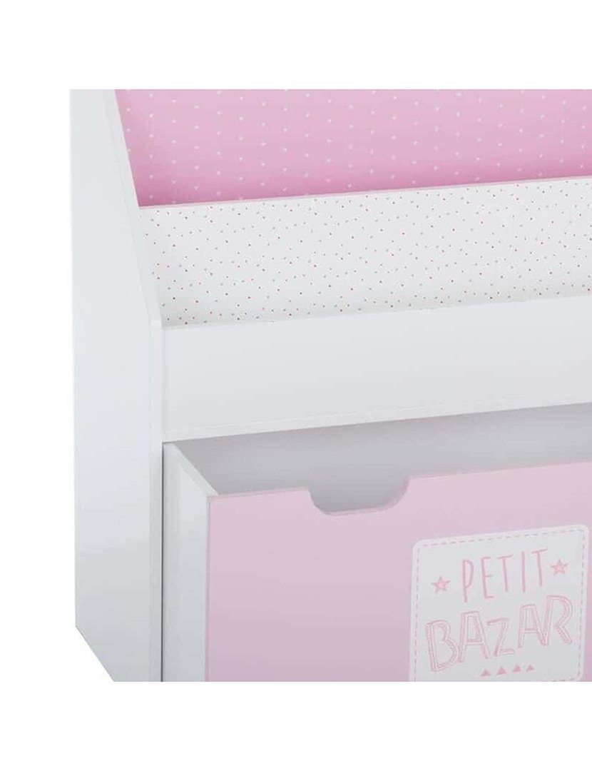 Estante com gaveta rosa 62.7x30x70cm