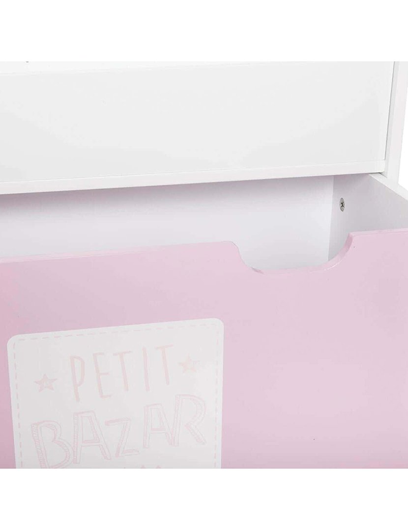 Estante com gaveta rosa 62.7x30x70cm