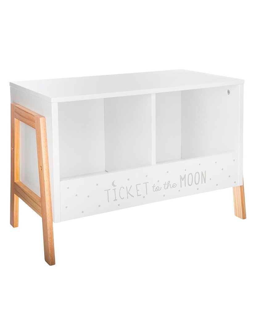 Móvel de armazenamento infantil 2 compartimentos