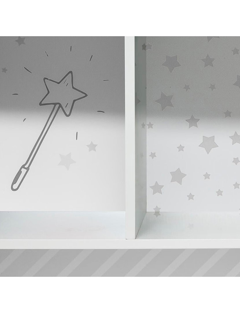 Móvel de armazenamento infantil 2 compartimentos