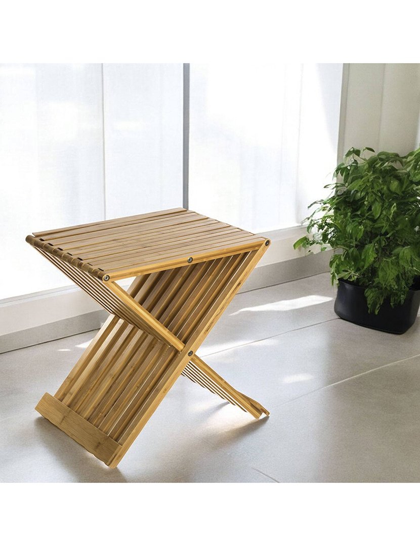 Banco dobrável bambu