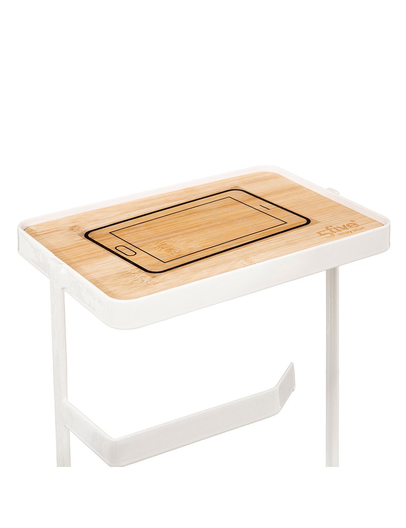 Porta-Rolos Metal Branco