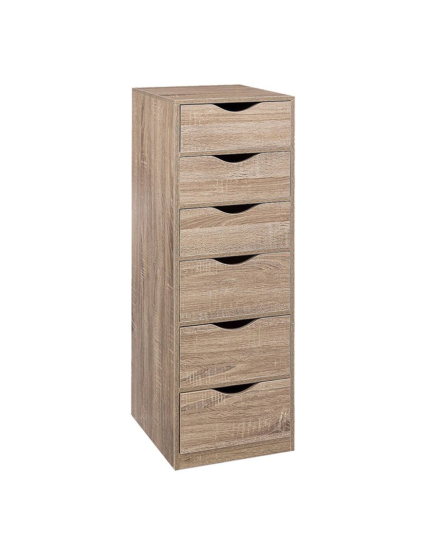 Torre de armazenamento 6 gavetas 33x38x100cm