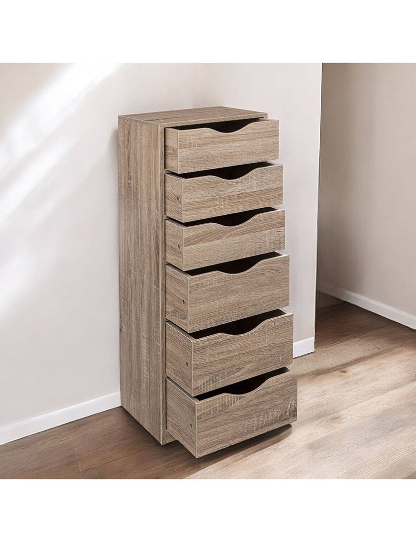 Torre de armazenamento 6 gavetas 33x38x100cm