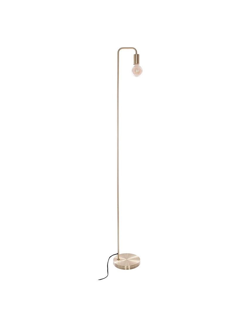 Candeeiro de chão em metal dourado 150cm