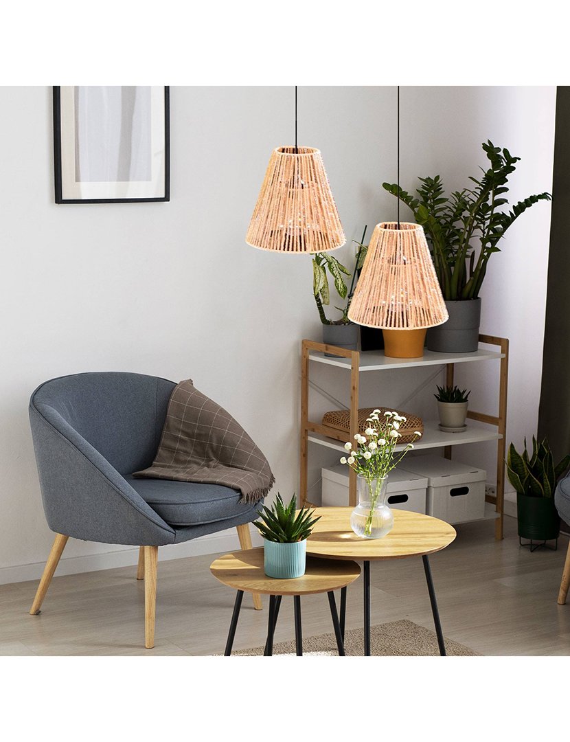 Candeeiro de teto em corda Etnik 