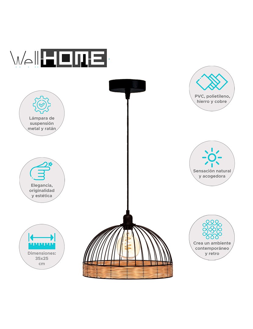 Candeeiro de teto de metal