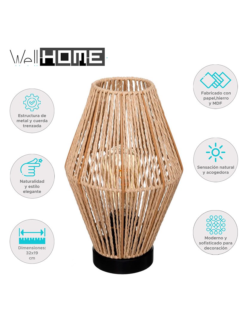 Candeeiro de mesa 'Aissa Nature' 