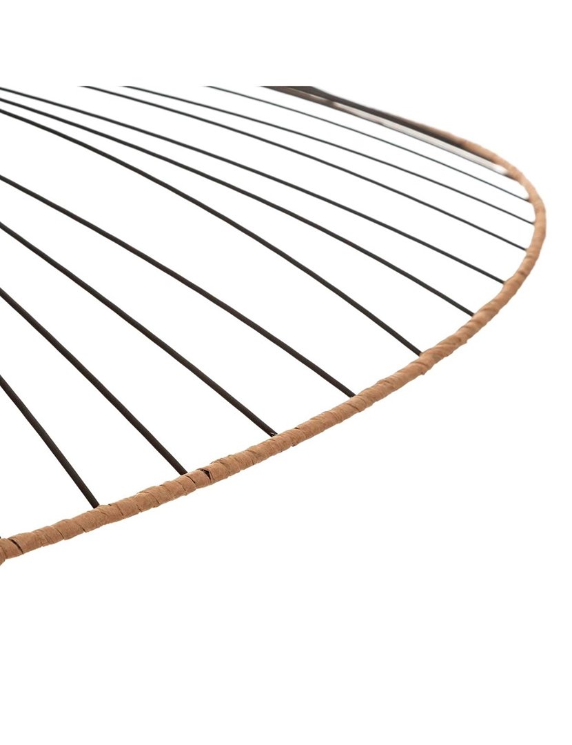 Candeeiro Suspenso 'Alara' em metal preto. ø69.5x17.5cm