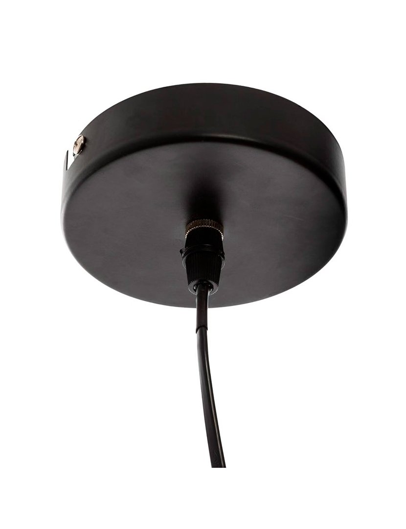 Candeeiro Suspenso 'Alara' em metal preto. ø69.5x17.5cm