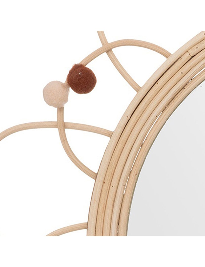 Espelho de vime "Campagne"