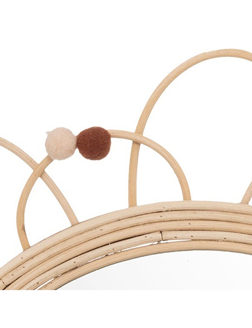 Espelho de vime "Campagne"