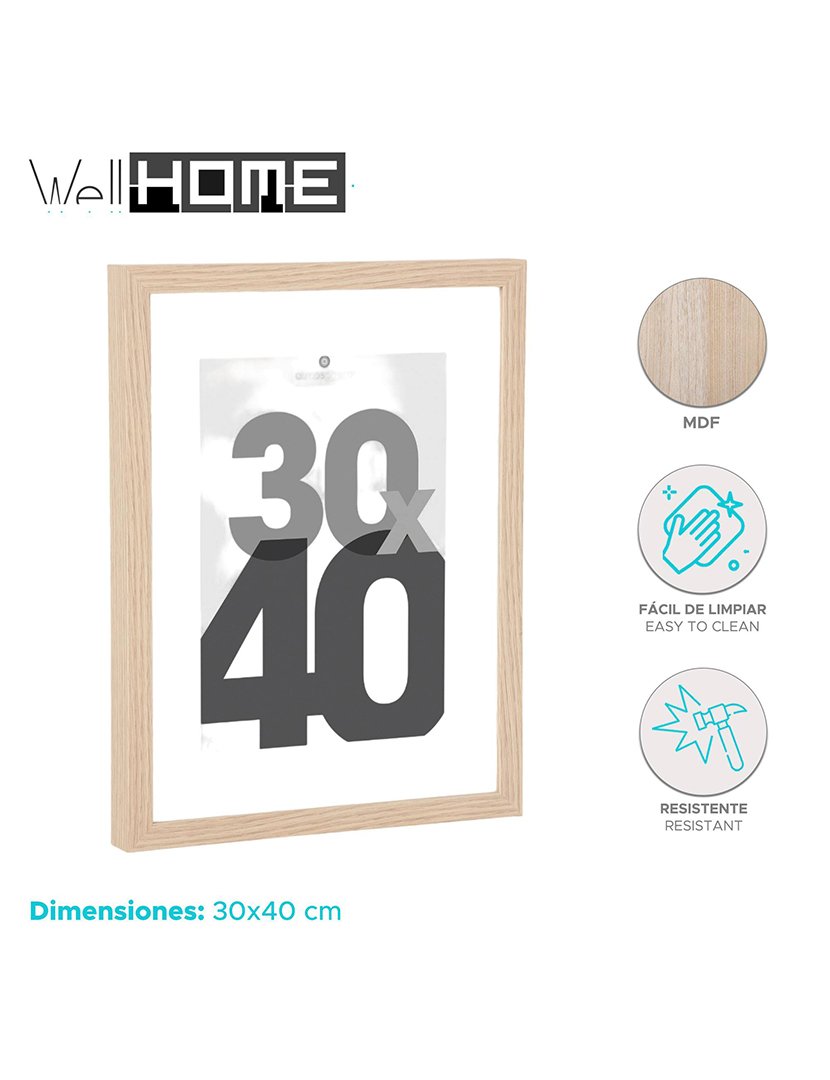 Moldura natural 30x40cm