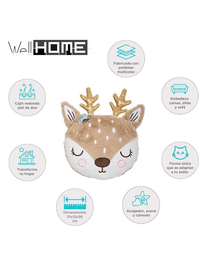 Almofada de cabeça corça