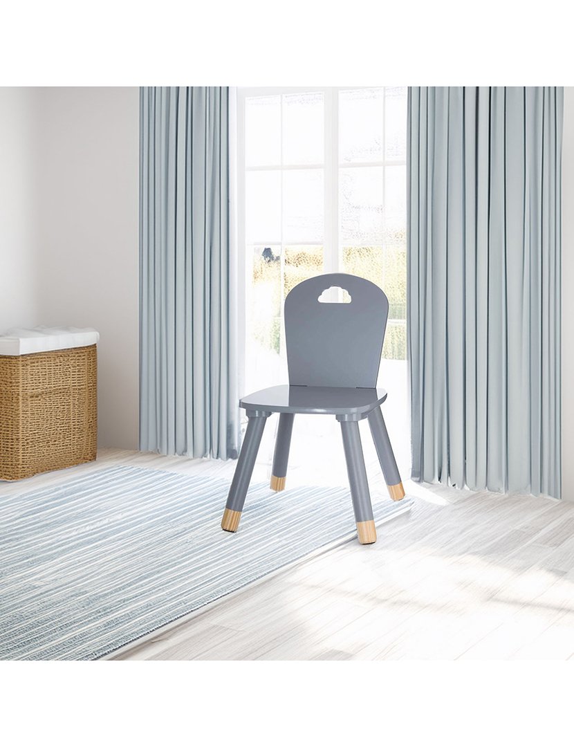 Cadeira infantil cinza