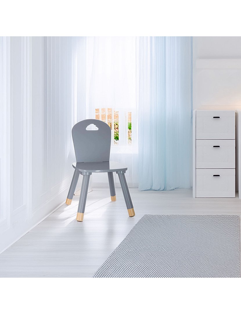 Cadeira infantil cinza