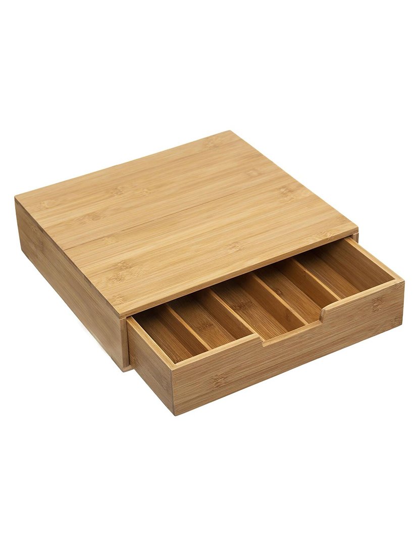 Porta-cápsulas em bambu 34.5x30.5x8cm