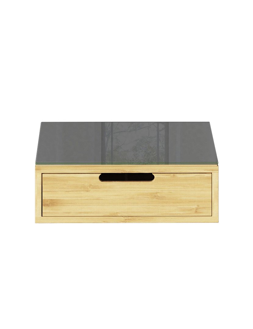 Porta-cápsulas em bambu 30x30x10cm